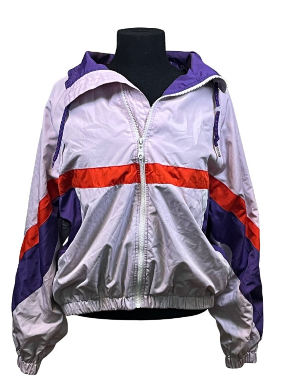 Urban Outfitters Colorblock Windbreaker Purple Red XS